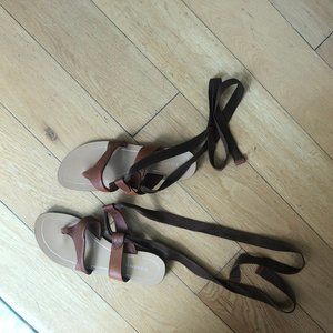 Sarah Flint Saddle Vachetta Grear Sandals